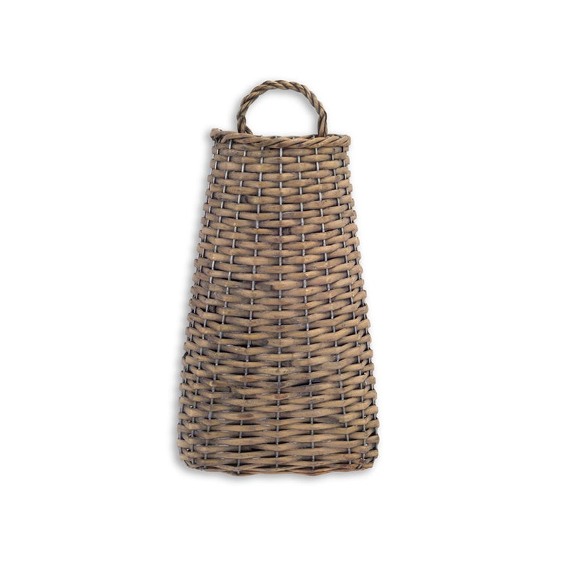 Melrose International Woven Willow Wall Basket, Set of 6, Brown