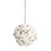 Melrose International Cotton Orb/Twine Hanger, Set of 6, White/Brown