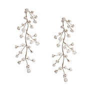 Melrose International Cotton Twig Garland, Set of 2, White/Brown - 69422DS