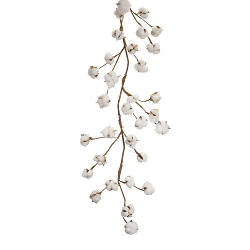 Melrose International Cotton Twig Garland, Set of 2, White/Brown