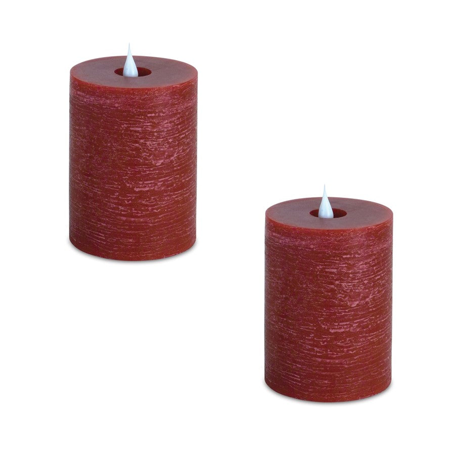 Melrose Int. Simplux Designer LED Candle with Remote, Set of 2, Re - 69459DS