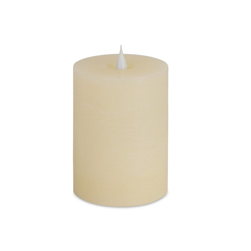 Melrose Simplux Designer LED Candle with Remote, Set of 2, Beige