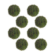 Melrose International Boxwood Sedum Orb, Set of 8, Green - 69479DS