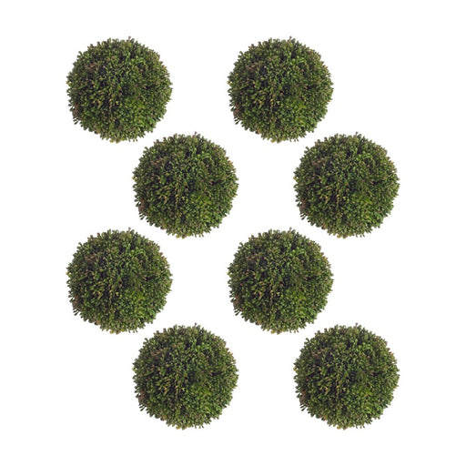 Melrose International Boxwood Sedum Orb, Set of 8, Green - 69479DS