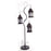 Melrose Whimsical Metal Lantern Tree/3 Candle Holders 4.5'H, Brown - 69615DS