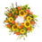 Melrose International Mixed Sunflower Floral Wreath 22"D, Multi - 70116DS
