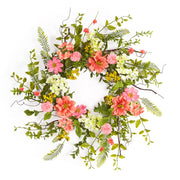 Melrose International Cosmos Berry Wreath 27"D, Multi - 70123DS