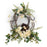 Melrose Woven Grapevine Wreath/Hydrangea/Bird Nest Accents, Set of 4