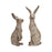 Melrose Weathered Stone Standing Rabbit Figurine, Set of 2, Green - 70286DS
