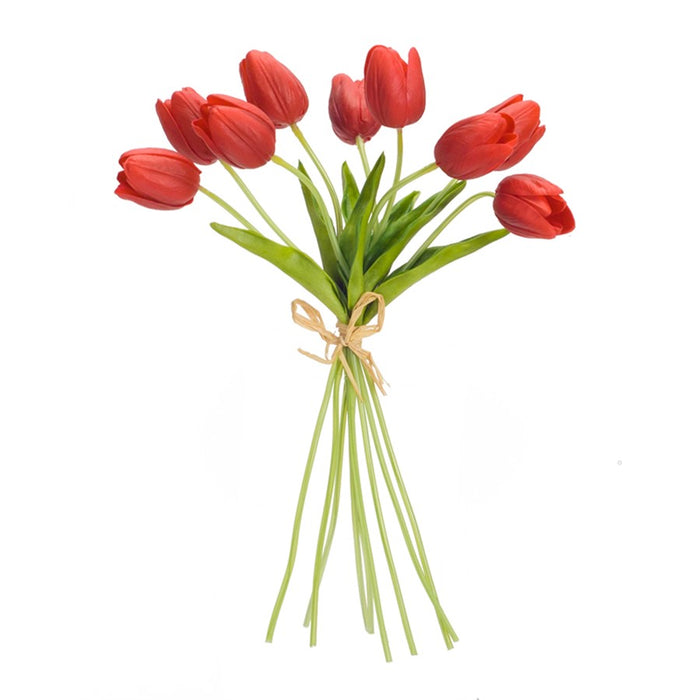 Melrose International Spring Red Tulip Bundle, Set of 6
