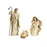 Melrose Nativity Holy Family Figurines/Gold Accents, Set of 3, White/G - 72577DS
