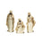 Melrose Nativity Wisemen Figurines/Gold Accents, Set of 3, White/Gold - 72578DS