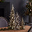 Melrose International Shimmer Tabletop Holiday Tree, Set of 3, Gold