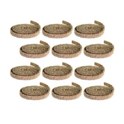 Melrose International Gold Glitter Rope Ribbon, Set of 12 Rolls - 73498DS