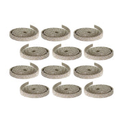 Melrose International Champagne Glitter Rope Ribbon, Set of 12 Rolls - 73499DS