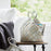 Melrose Woven Metasequoia Wood Basket/Handles, Set of 4, White/Grey