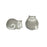 Melrose Happy Terra Cotta Cat Shelf Sitter, Set of 4, White/Grey