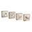 Melrose Rustic Wood Bird Plaque (Set of 4), Brown - 74579DS