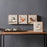 Melrose Rustic Wood Bird Plaque (Set of 4), Brown