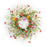 Melrose International Mixed Floral Twig Wreath 22.5"D, Multi - 74594DS