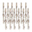Melrose Rustic Birch Log Bundle/Snowy Accents, Set of 12, White/Brown - 76172DS