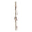 Melrose Rustic Birch Log Bundle/Snowy Accents, Set of 12, White/Brown