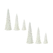 Melrose International Off-White Tabletop Holiday Tree, Set of 3, Beige - 76465DS