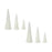 Melrose International Off-White Tabletop Holiday Tree, Set of 3, Beige - 76465DS