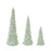Melrose International Glittered Holiday Tree, Set of 6, Mint /Green - 76490DS