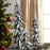 Melrose Shimmer Holiday Tree Decor, Set of 3, Silver/Black
