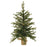 Melrose International LED Pine Tree/Burlap Bag Base 3'H, Green/Brown - 76819DS