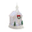 Melrose LED Church Snow Globe/Pine Accents 10.5"H, White/Red - 76837DS