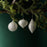 Melrose International Beaded Glass Tree Ornament, Set of 6, Silver