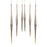 Melrose International Gold/Silver Ombre Drop Ornament, Set of 6 - 77013DS