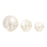 Melrose LED Frosted Glass Woodland Deer Orb, Set of 3, White/Silver - 77034DS