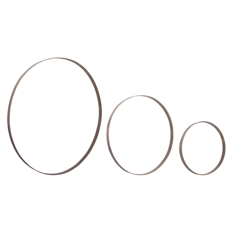 Melrose International Iron Metal Rings Wall Display, Set of 3, Bronze - 77575DS
