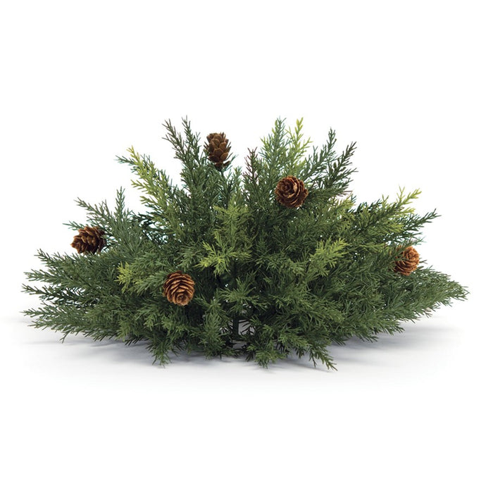 Melrose International Arborvitae Half Orb 13"D, Green/Brown - 77639DS