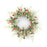 Melrose International Mini Daisy Floral Wreath 24"D, Green/Pink/Brown - 78235DS