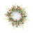 Melrose Mini Daisy Floral Wreath 24"D, Green/Pink/Brown - 78235DS