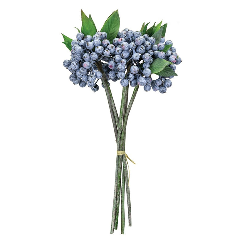 Melrose Int. Berry Foliage Bundle, Set of 12, Blue/Green/Brown