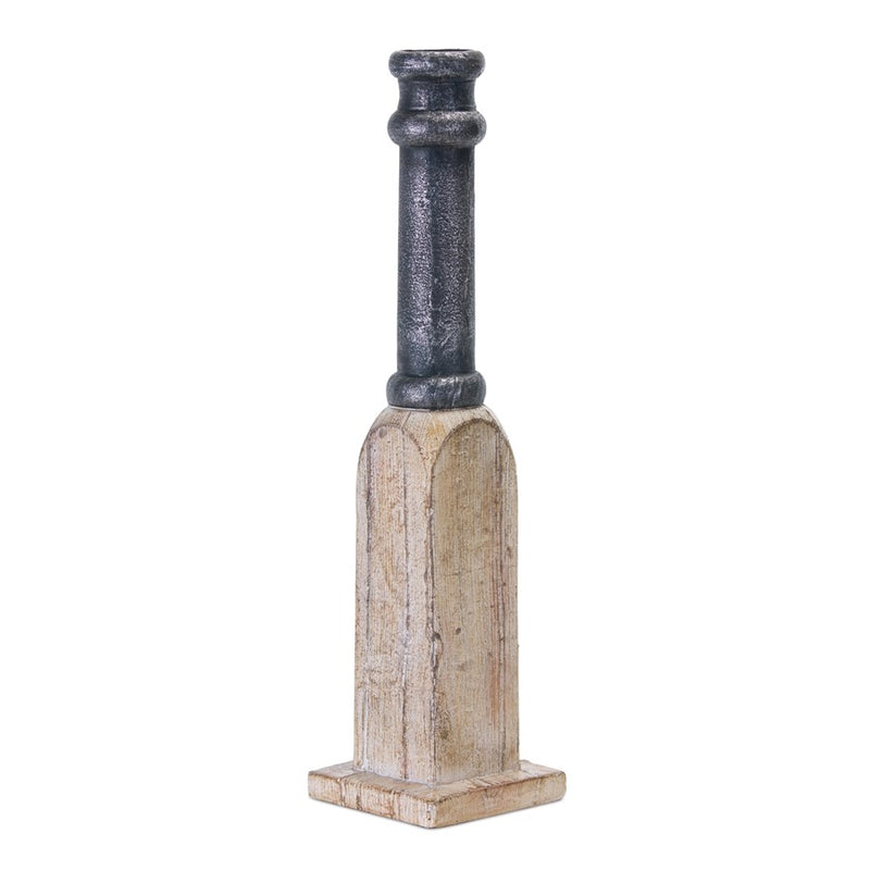 Melrose Contempo Assorted Candle Holder Sticks, Set of 4, Brown/White