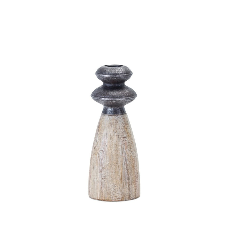 Melrose Contempo Assorted Candle Holder Sticks, Set of 4, Brown/White