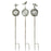 Melrose Ornamental Metal Garden Stake/Bird/Insect Accents, Set of 3, G - 78435DS
