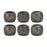Melrose Ornamental Punched Candle Holder, Set of 4, Silver/Bronze - 78449DS