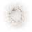 Melrose International Blossom Floral Wreath 25"D, White/Brown - 78632DS