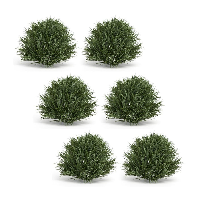 Melrose International Spring Grass Half Orb, Set of 6, Green - 78654DS
