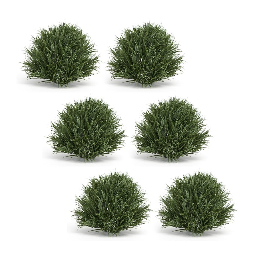 Melrose International Spring Grass Half Orb, Set of 6, Green - 78654DS