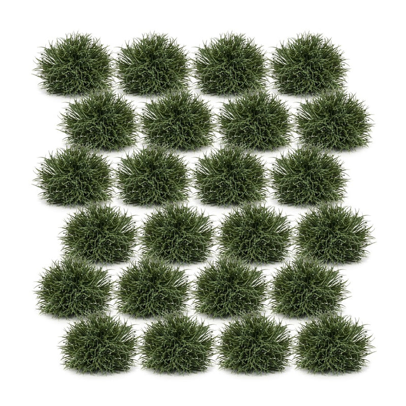 Melrose International Spring Grass Half Orb, Set of 24, Green - 78656DS
