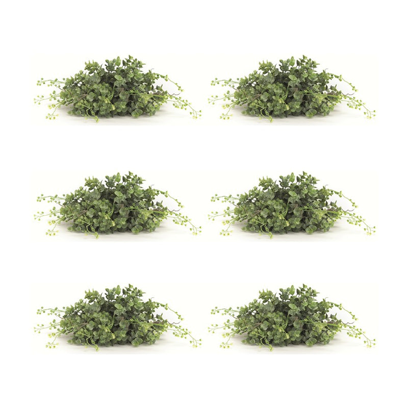 Melrose Spring Boxwood Foliage Half Orb, Set of 6, Green - 78657DS