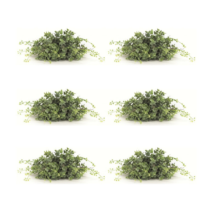 Melrose Spring Boxwood Foliage Half Orb, Set of 6, Green - 78657DS